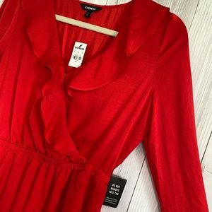 Express Red Cocktail Dress